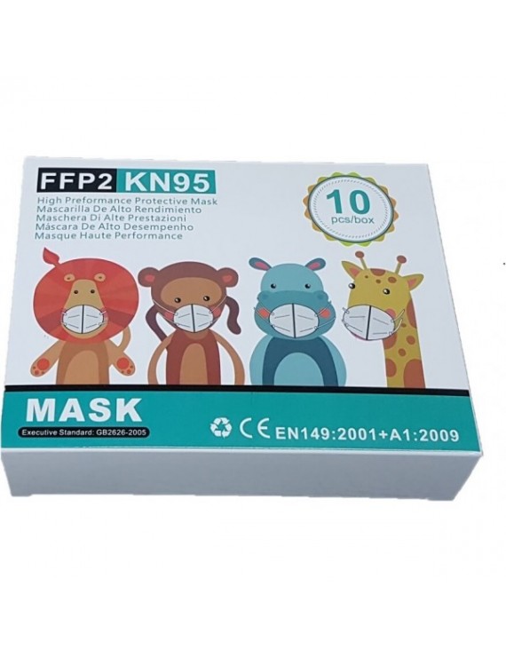 Παιδική Μάσκα μιας Χρήσης FFP2 10τμχ
