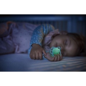 Philips Avent Ultra Air Night Ορθοδοντική Πιπίλα Σιλικόνης Νυχτός για Αγόρι 0-6 μηνών