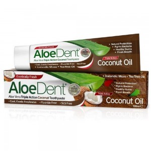 DR.ORGANIC Aloe Dent Coconut Oil Οδοντόκρεμα 100ml