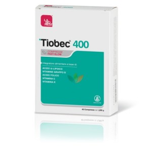 Tiobec 400 Συμπλήρωμα Διατροφής για το οξειδωτικό στρες & το νευρικό σύστημα, 40 δισκία