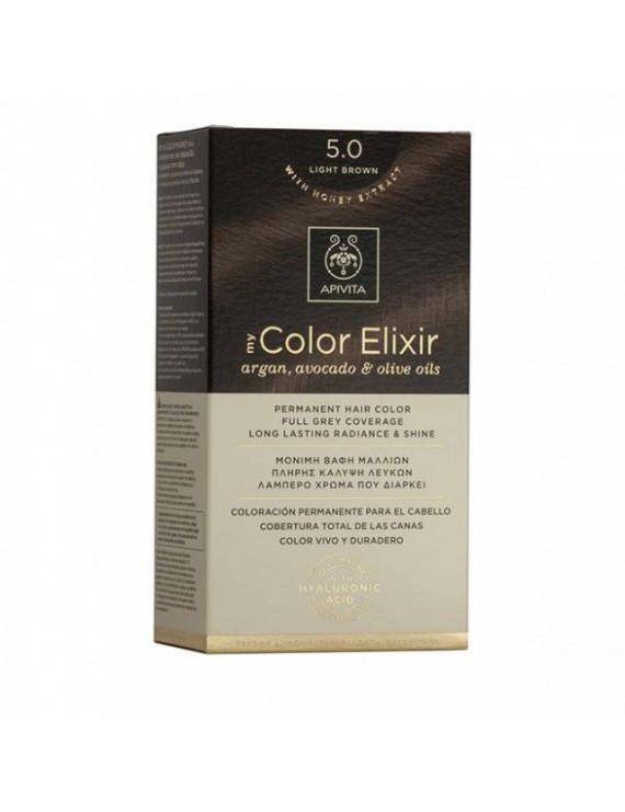 Apivita My Color Elixir 5.0 Βαφή Μαλλιών Καστανό Ανοιχτό