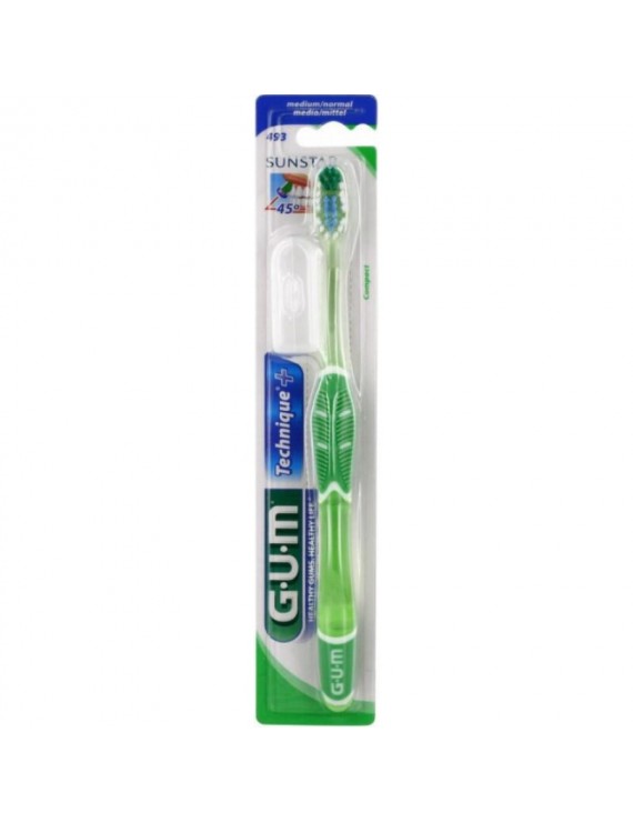 Gum Technique Compact Medium 493 Οδοντόβουρτσα για προηγμένο βούρτσισμα, για μέγιστη απομάκρυνση της πλάκας. 