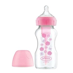 Dr. Brown's Options+ Anti Colic Bottle Πλαστικό Μπιμπερό Κατά των Κολικών με Φαρδύ Λαιμό & Θηλή Σιλικόνης 0m+, 270ml