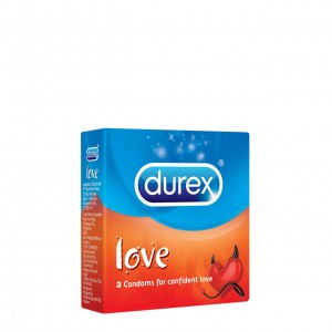 Durex Love Προφυλακτικά με Λιπαντικό 3 Τεμάχια