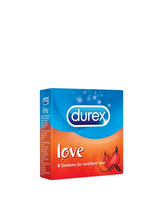 Durex Love Προφυλακτικά με Λιπαντικό 3 Τεμάχια
