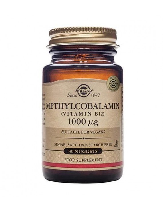 Solgar Methylcobalamin Vitamin B12 1000μcg 30υπογλώσσιες ταμπλέτες