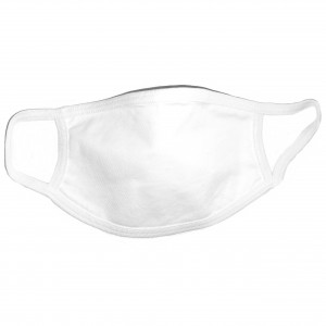 Υφασμάτινη Βαμβακερή Μάσκα Προστασίας Λευκη 1 τμχ