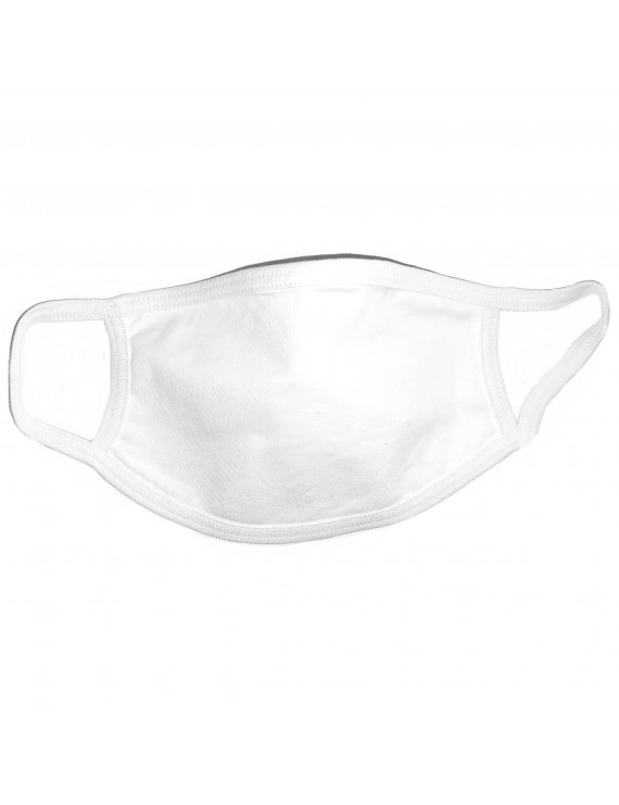 Υφασμάτινη Βαμβακερή Μάσκα Προστασίας Λευκη 1 τμχ