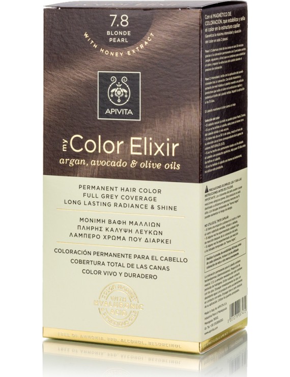 Apivita My Color Elixir Βαφή Μαλλιών 7.8 Ξανθό Περλέ