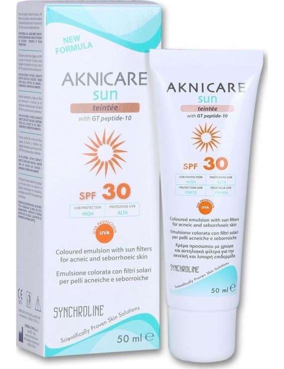 Synchroline Aknicare Sun Teintee SPF 30 Cream 50ml
