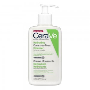 CeraVe Hydrating Cream to Foam Cleanser for Normal to Dry Skin Αφρώδης Κρέμα Καθαρισμού για Κανονικό, Ξηρό Δέρμα 236ml