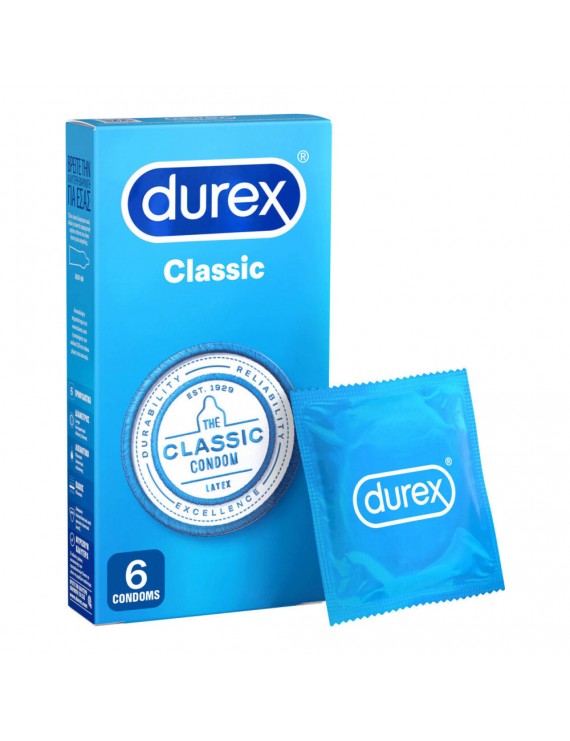 Durex Classic Κλασικά Προφυλακτικά 6τμχ