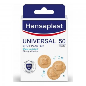 Hansaplast Universal Spot Plaster Στρογγυλά Επιθέματα για την Κάλυψη & Προστασία Μικρών Πληγών 50τεμ