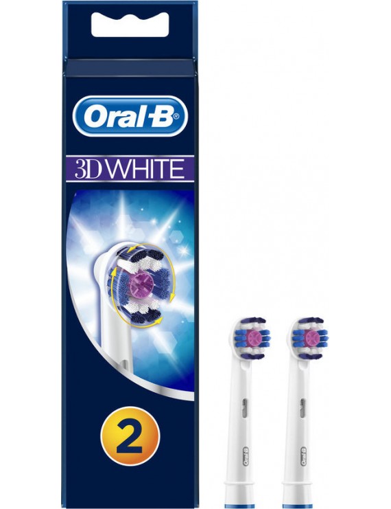 Oral-B 3D White Ανταλλακτικα Ηλεκτρικης Οδοντοβουρτσας  2 τεμαχια