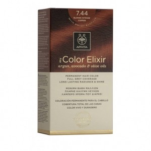 Apivita My Color Elixir 7.44 Βαφή Μαλλιών Ξανθό Έντονο Χάλκινο
