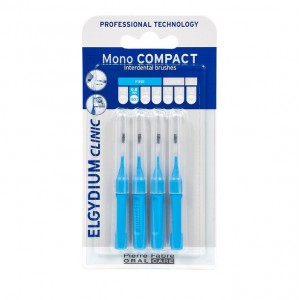 Elgydium Clinic Mono Compact Blue 0.4 Μεσοδόντια Βουρτσάκια 4τμχ
