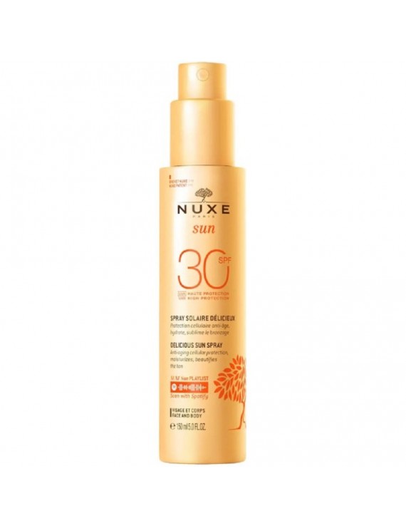 Nuxe Delicious Sun Spray High Protection SPF30 Αντηλιακό Γαλάκτωμα για Πρόσωπο & Σώμα, 150ml