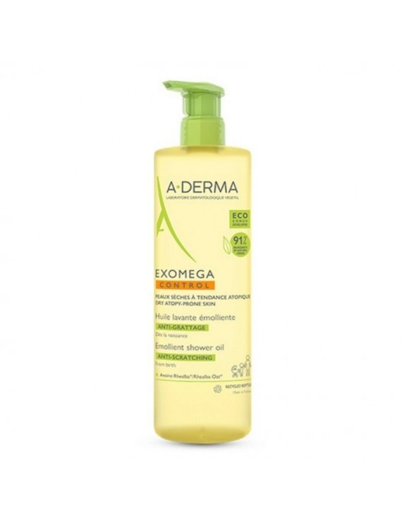 A-Derma Exomega Control Emollient Shower Oil Καθαρισμός για Ξηρό Δέρμα ή για Δέρμα με τάση Ατοπίας,500ml