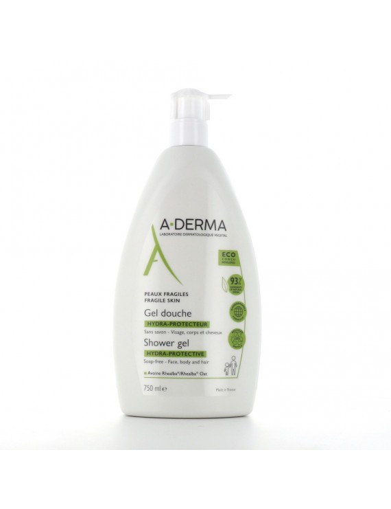A-Derma Shower Gel Hydra-Protective Αφρόλουτρο για Ευαίσθητες Επιδερμίδες, 750ml
