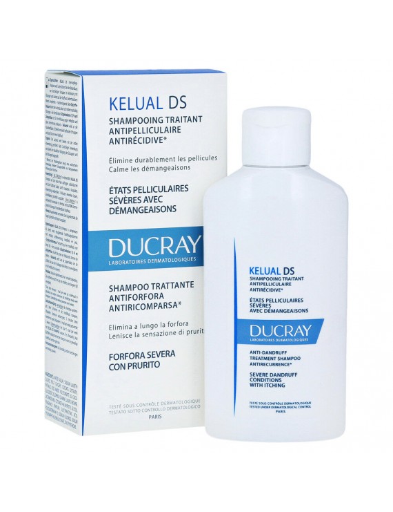 Ducray Kelual DS Squamo-reducing Anti-recurrence Treatment Shampoo, Λιπαρά Λέπια, Ερεθισμό & Κνησμό, 100ml
