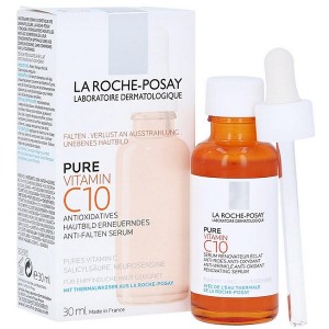 La Roche Posay Pure Vitamin C10 Αντιοξειδωτικός, Αντιρυτιδικός & Αναζωογονητικός Ορός Λάμψης με Βιταμίνη C, 30ml 