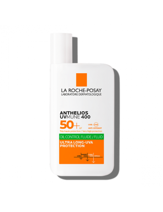 La Roche Posay Anthelios Uvmune 400 Oil Control Fluid Αντηλιακό Προσώπου για το Λιπαρό Δέρμα SPF50, 50ml