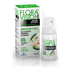 Novax Flora Vision Spray Φυσικό Σπρέι Ματιών για Ερεθισμένα Μάτια με Καλέντουλα, Αμαμελίδα & Πλαντάγκο, 10ml