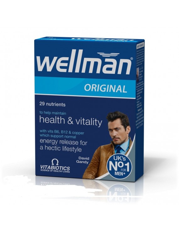 Vitabiotics Wellman Original Πολυβιταμινούχο Σκεύασμα 30 tabs 