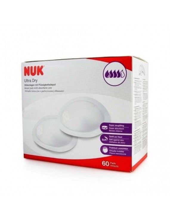 Nuk Ultra Dry Comfort Επιθέματα Στήθους,60 τεμάχια
