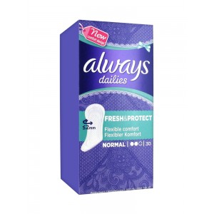 Always Dailies Fresh & Protect σερβιετάκια Normal 30τμχ