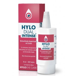 Hylo Dual Intense Λιπαντικές Οφθαλμικές Σταγόνες για την Επίμονη Ξηροφθαλμία, 10ml (300 σταγόνες)