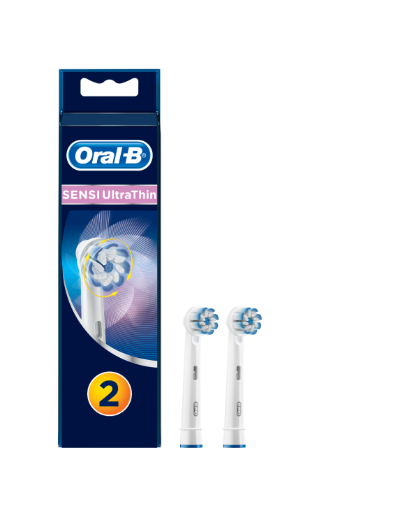 OralB Sensi Ultra Thin Ανταλλακτικά Βουρτσάκια Ηλεκτρικής Οδοντόβουρτσας, 2 τεμάχια