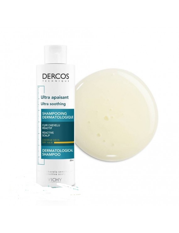 Vichy Dercos Ultra Soothing Dry Hair Καταπραϋντικό Σαμπουάν για Ξηρά Μαλλιά, 200ml