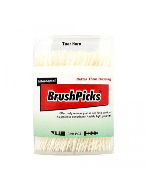 Natural Products Interdental BrushPicks Μεσοδόντια Βουρτσάκια Μεγάλο Μέγεθος, 300τεμ