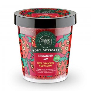 Natura Siberica Body Desserts Strawberry Jam Μαρμελάδα Φράουλα Απολεπιστικό Σώματος για Βαθύ Καθαρισμό, 450ml