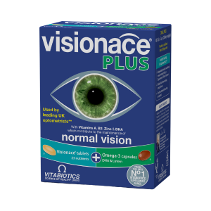 Vitabiotics Visionace Plus28 ταμπλέτες Visionace + 28 κάψουλες με εστέρες λουτείνης & ωμέγα-3