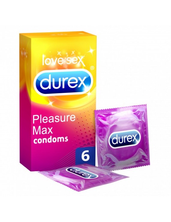 Durex Pleasuremax Με Ραβδώσεις Και Κουκίδες 6τμχ