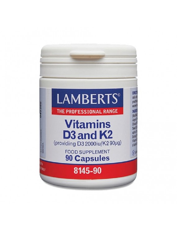 Lamberts Vitamins D3 2000iu & K2 90μg, 90caps