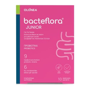 BacteFlora Junior Προβιοτικά σε Σκόνη με Ουδέτερη Γεύση, 10 φακελάκια