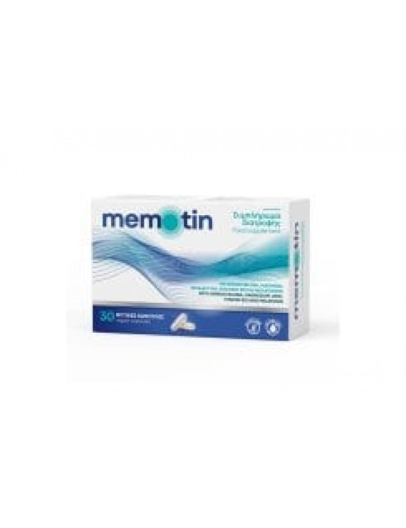 Memotin Συμπλήρωμα Διατροφής για την Αντιμετώπιση των Εμβοών και την Ενίσχυση της Μνήμης, 30 vcaps
