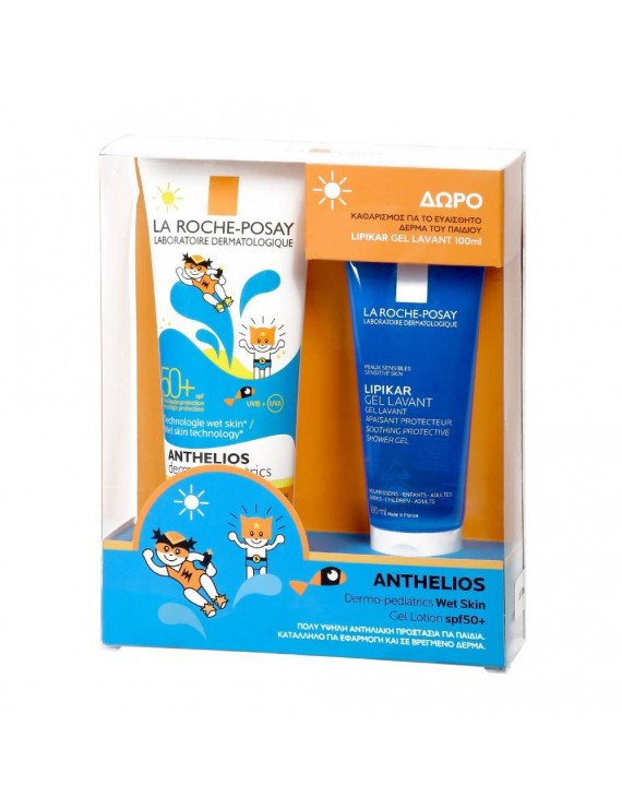 La Roche Posay Anthelios Lait Dermo-Pediatrics SPF50+ 250 ml & Lipikar Gel 100 ml