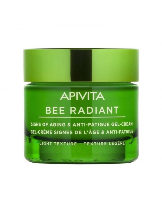 Apivita Bee Radiant Gel-Cream Light Texture Παιωνια & Propolis Αντιγηραντική Κρέμα Προσώπου για  Σφριγηλή & Ξεκούραστη Επιδερμίδα, 50ml