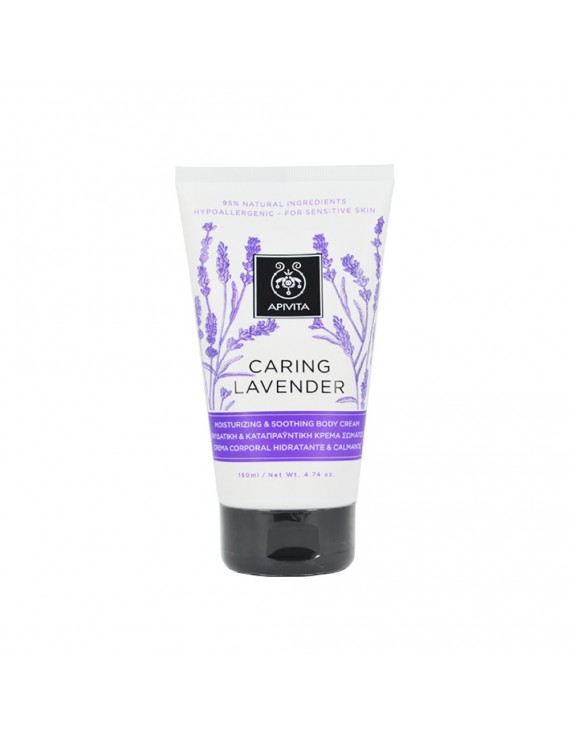 APIVITA Caring Lavender Ενυδατική & Καταπραϋντική κρέμα σώματος (150ml)