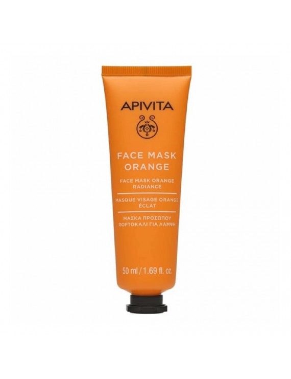 Apivita Face Mask Orange Μάσκα Λάμψης Προσώπου με Πορτοκάλι για Όλους τους Τύπους Επιδερμίδας, 50ml