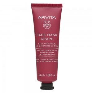 Apivita Face Mask Grape Αντιρυτιδική & Συσφιγκτική Μάσκα Προσώπου Σταφύλι, 50ml