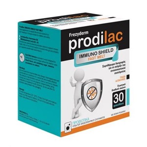 Frezyderm Prodilac Immuno Shield Fast Melt Συμπληρώμα Διατροφής για την Ενίσχυση του Ανοσοποιητικού Συστήματος, 30sachets
