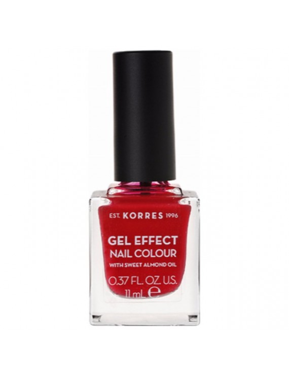 KORRES Gel Effect Nail Colour Rosy Red No 51 11ml
