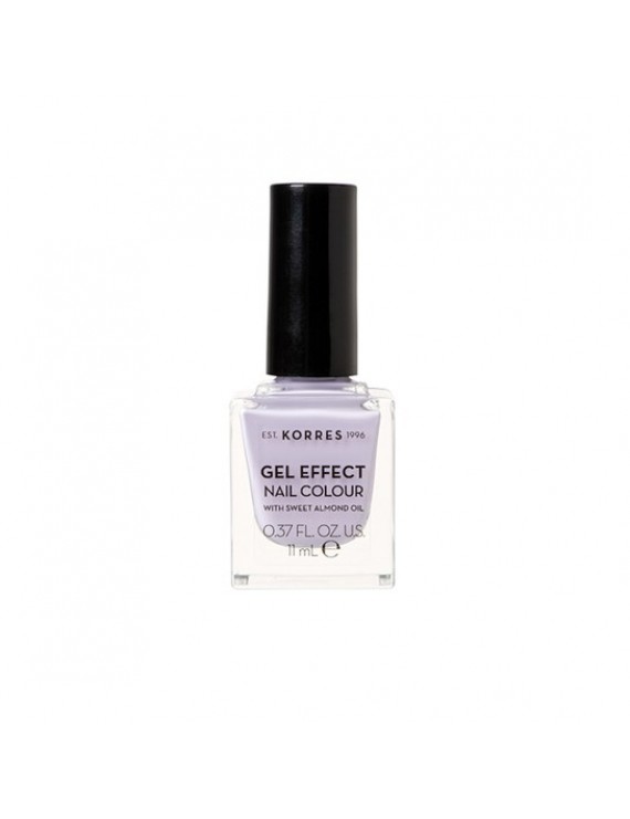 Korres Nail Colour Gel Effect with Almond Oil Lilac Moon-Βερνίκι Νυχιών No78, 11ml
