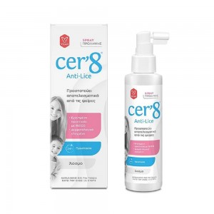 Cer'8 Anti Lice Spray Άοσμο Σπρέι για Προσταστία από τις Ψείρες, 150ml