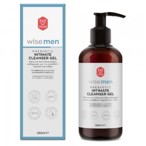 Vican Wise Men Prebiotic Intimate Cleanser Gel Τζελ Καθαρισμού για την Ευαίσθητη Περιοχή του Άνδρα, 250ml